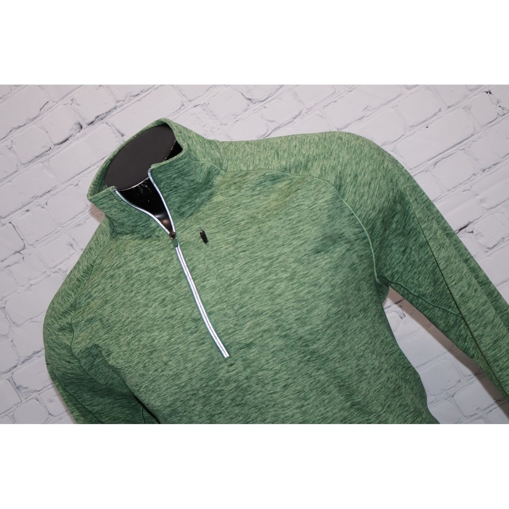 VRST Tech 1/4 Zip Pullover Shirt Mens Large Green Space Dye Gym Workout